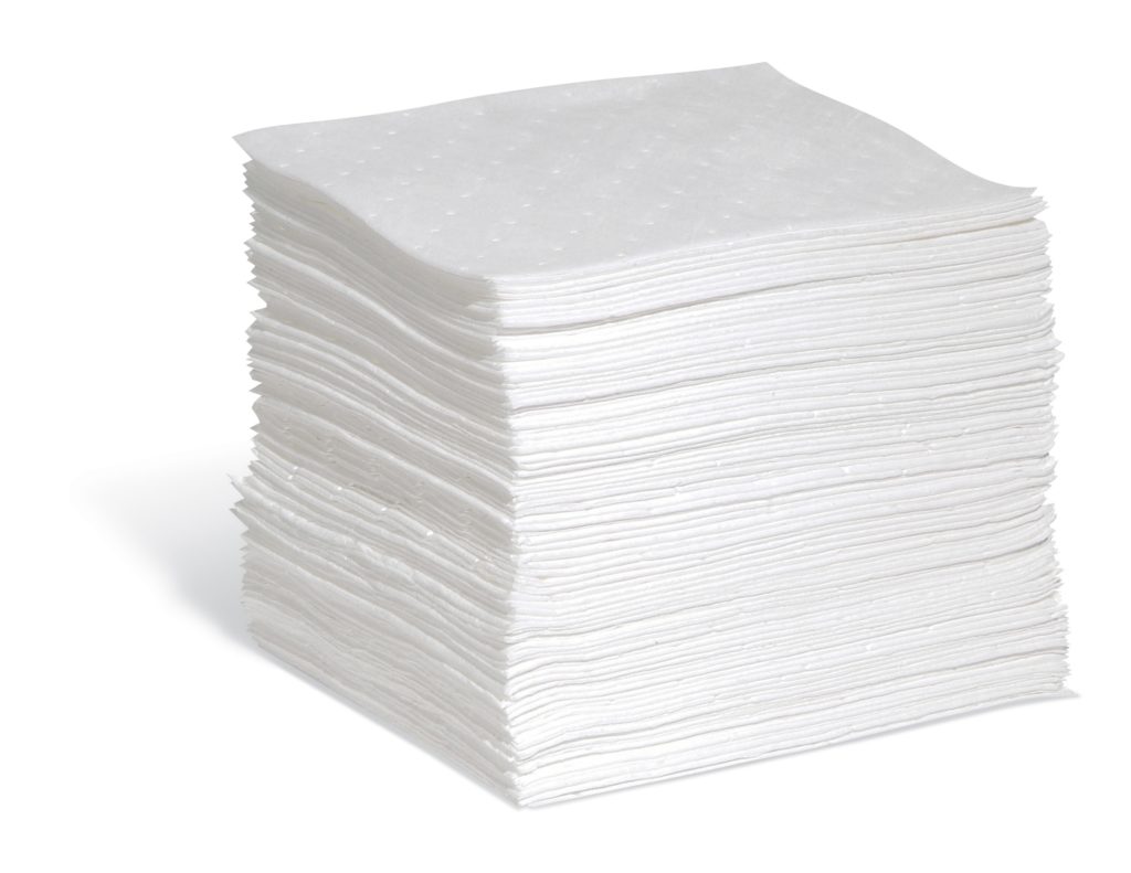 Oil Spill Response Absorbent Pads 15" x 19" Oil Sorbent Pads